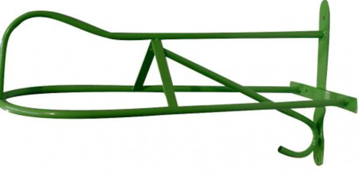 SHILOH STABLES TACK Western or English Wall-Mount Saddle Rack with Hook
