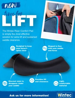 SADDLERY BRANDS INTL Wintec Riser Comfort Dressage & All Purpose Pad